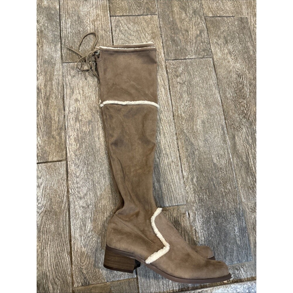 Charles By Charles David Women’s Textile/Faux Fur Over The Knee Boots Size 7